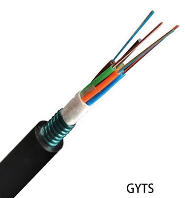 GYTS Multi Loose Tube 24 36 48 Core Cáp sợi quang Ống dẫn bọc thép trên không