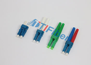 Đầu nối cáp quang LC đa lõi song song màu xanh lục cho mạng FTTX
