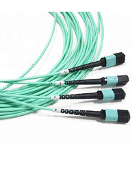 Tùy chỉnh dây cáp quang 48-96 OM4 MTP / MPO 3 mét với đầu nối LC