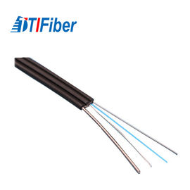 Cáp quang sợi quang Ftth Drop Chế độ đơn với dây thép / Thành viên cường độ FRP