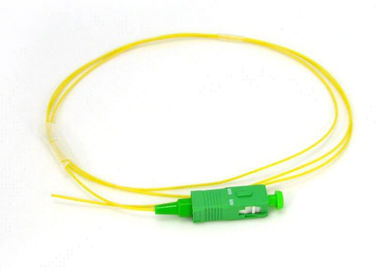 Mạng truy cập quang SC APC Simplex Fiber Pigtail với Cáp quang màu vàng SM