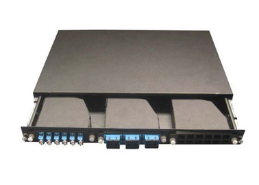 Giá đỡ Bảng điều khiển MPO FTTX 19 &amp;#39;được gắn với 12 cái MPO - LC Cassettes
