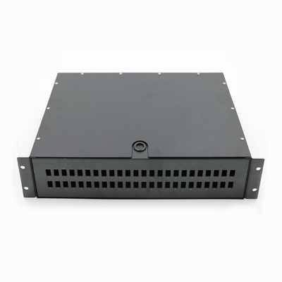 Bảng điều khiển cáp quang FTTH 12 24 48 96 144 Cổng viễn thông Giá đỡ 19 inch được gắn