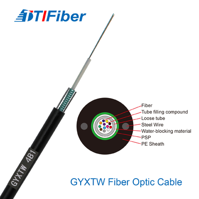 Cáp sợi quang 12 lõi 24 lõi 48 lõi SM G652D Chiều kính ngoài 7,0mm thép dây PE sợi sợi vỏ đen