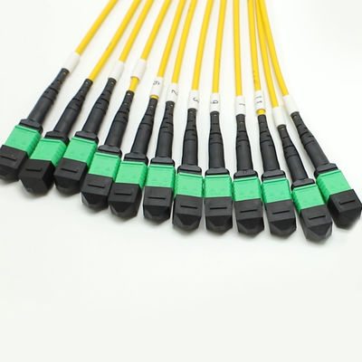 Máy trục MPO Fanout Cable Lượng lớn 1M 144F SMG657A1 MPO APC đến MPO APC Breakout Fiber Optic Patch Cord