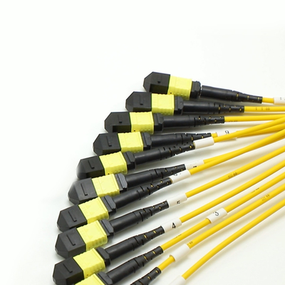 144F MTP MPO Fanout Cable SMG657A1 MPO APC đến MPO APC Breakout Fiber Optic Patch Cord