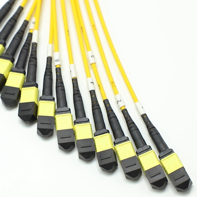 144F MTP MPO Fanout Cable SMG657A1 MPO APC đến MPO APC Breakout Fiber Optic Patch Cord