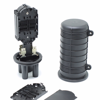 Hộp sợi quang 2 Input 2 Output 12 Core 24 Core 36 Core Black Fiber Splice Closure