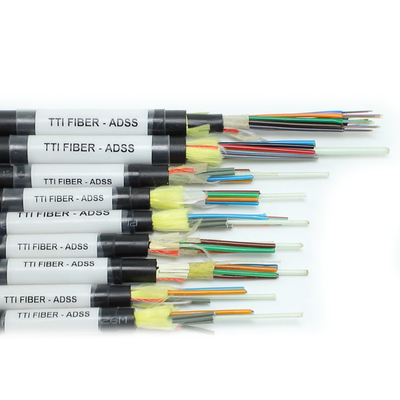 FTTH FTTX ngoài trời ADSS Single Sheath Double Sheath Span 8F 12F 24F 48F Cáp sợi quang