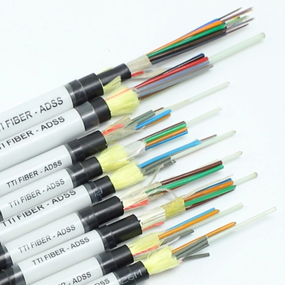 FTTH FTTX ngoài trời ADSS Single Sheath Double Sheath Span 8F 12F 24F 48F Cáp sợi quang