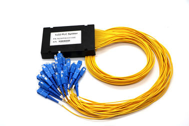 Bộ chia cáp quang kỹ thuật số PLC, Bộ tách dây quang ABS 1 * 32 cho mạng