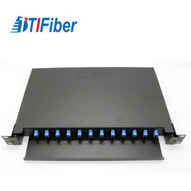 Hộp kết nối bảng điều khiển sợi quang Loại có thể trượt Bộ chuyển đổi FTTH 12 Core SC