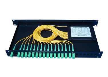 Bộ chia sợi quang PLC Singlemode 1 × 32 với Đầu nối sợi SC / APC