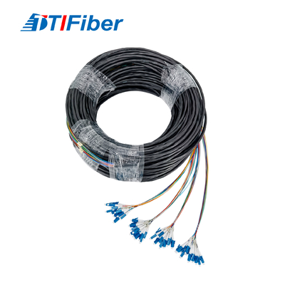 LC SM 48 lõi sợi quang không thấm nước Patch Dây bím cho FTTH FTTX
