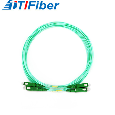 SC / APC - SC / APC 1.6mm SM SX G657A Aqua Fiber Optic Patchcord 1.5m 3.5m