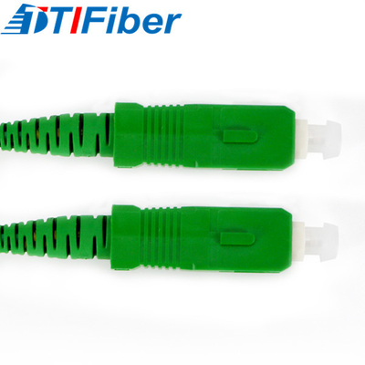 SC / APC - SC / APC 1.6mm SM SX G657A Aqua Fiber Optic Patchcord 1.5m 3.5m