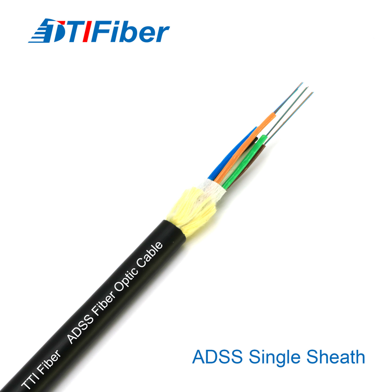Nhà máy cung cấp Tùy chỉnh chiều dài Cáp quang ngoài trời ADSS LSZH PVC Giao tiếp ngoài trời