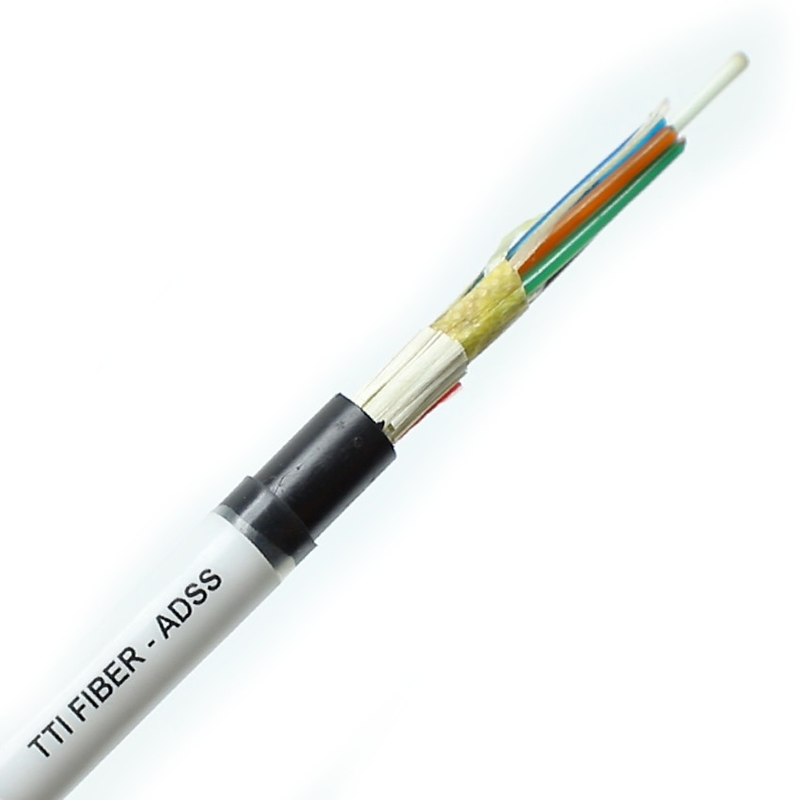 FTTH FTTX ngoài trời ADSS Single Sheath Double Sheath Span 8F 12F 24F 48F Cáp sợi quang