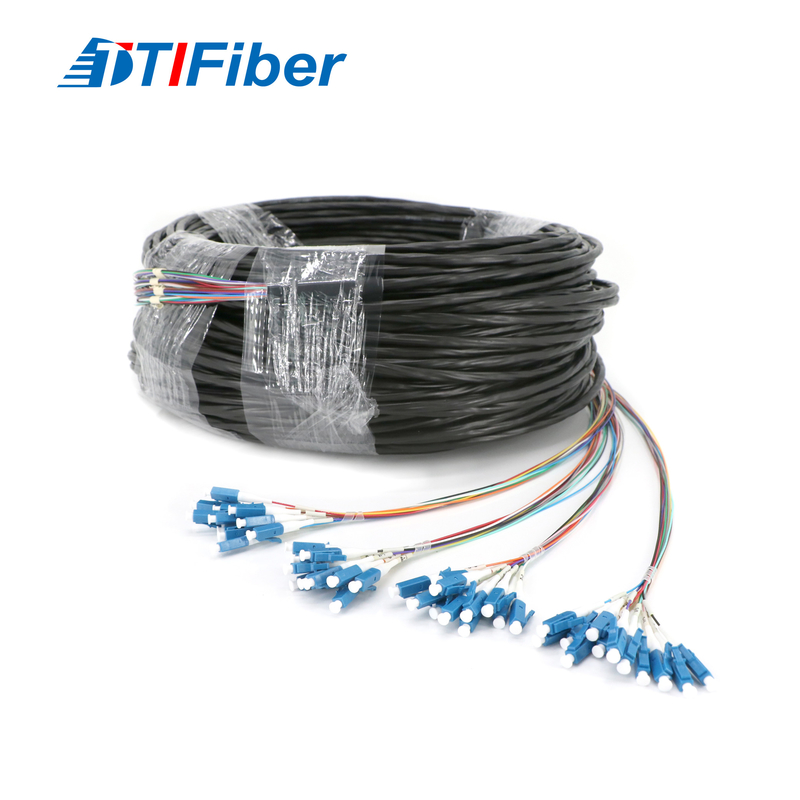 LC SM 48 lõi sợi quang không thấm nước Patch Dây bím cho FTTH FTTX